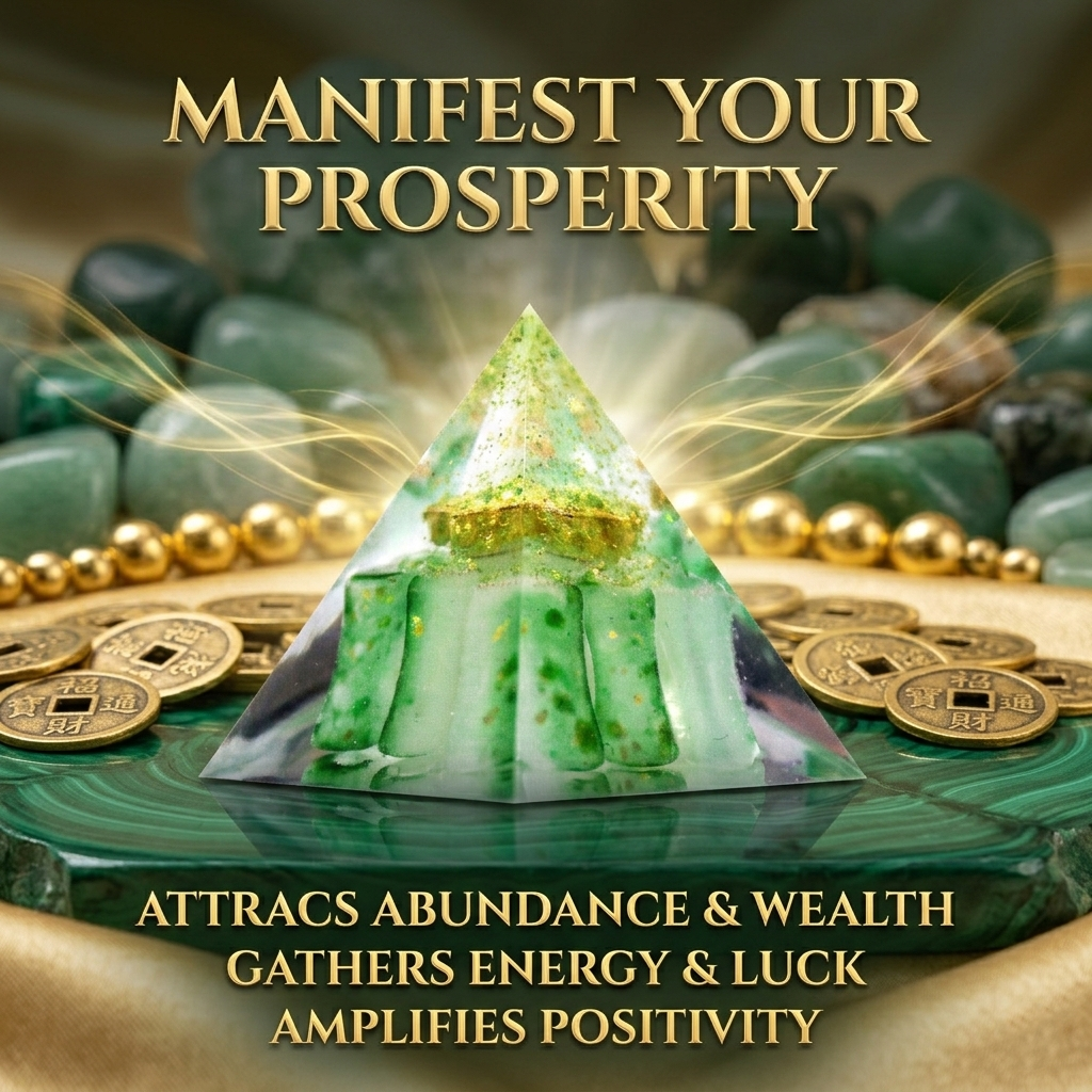 Heart of Vitality – Magnetic Crystal Pyramid for Energy Balance